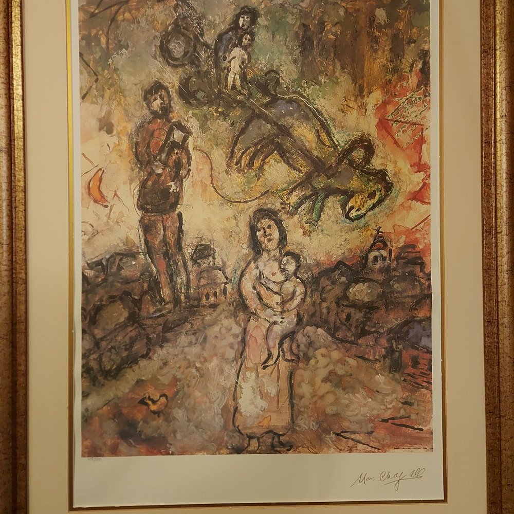 Marc Chagall Offset Litho Maternity & the Village